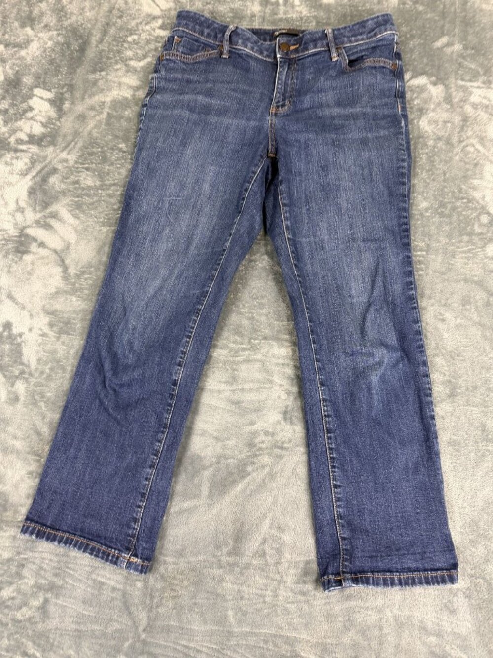 Simply Vera Vera Wang Womens Blue Capri Jeans Size 12